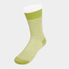 Short Green & White Pin Dot Cotton Socks