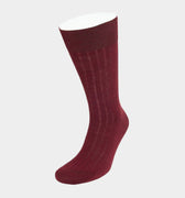 Short Wine Wool Socks