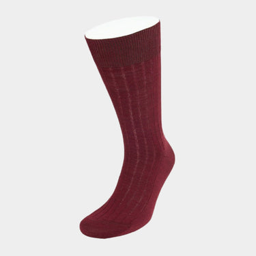 Short Wine Wool Socks