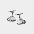 Silver Bowler Hat & Umbrella Cufflinks