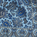 Sky Blue Paisley Silk Pocket Square