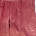 Soft Red Cotton Corduroy Trousers