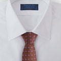 Wine Blossom Motif Silk Tie