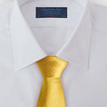 Yellow Herringbone Silk Tie