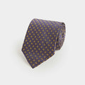 Yellow Small Bean Motif Silk Tie