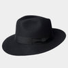 Black Knightsbridge Fedora - Hilditch & Key