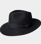 Black Knightsbridge Fedora - Hilditch & Key