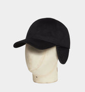 Black Loro Piana Cashmere Baseball Cap - Hilditch & Key