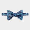 Blue Paisley Silk Handmade Bow Tie