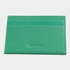 Bright Green Calf Leather Single Sided Card Holder