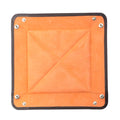 Brown Calf Leather with Orange Suede Travel Tray