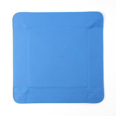 Cobalt Calf Leather with Light Blue Suede Travel Tray - Hilditch & Key