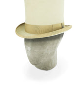 Cream Tall Top Hat - Hilditch & Key