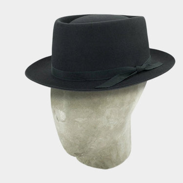 Dark Grey Pork Pie Trilby