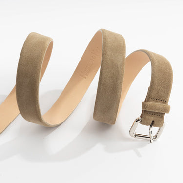 Fawn Mount Suede Leather Belt