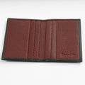 Green & Burgundy Billfold Card Holder