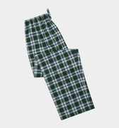 Green With Navy & White Check Brushed Cotton Loungewear Bottoms