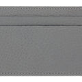 Grey Calf Leather Double Sided Card Holder