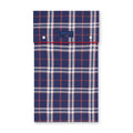 Large Red & Blue Check Pyjamas With Red Piping