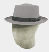 Light Grey Pork Pie Trilby