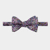 Lilac Paisley Silk Handmade Bow Tie