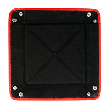 MEDIUM TRAVEL TIDY TRAY FLOTTER/RED BLACK SUEDE