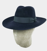 Navy Blue Bruand Fedora