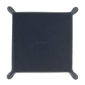 Navy Calf Leather with Purple Suede Travel Tray