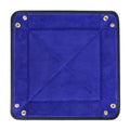 Navy Calf Leather with Purple Suede Travel Tray