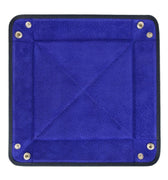 Navy Calf Leather with Purple Suede Travel Tray