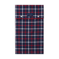 Navy, Red & White Checked Brushed Cotton Loungewear Bottoms