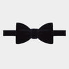 Navy Silk Velvet Bow Tie