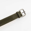 Olive Mount Suede Leather Belt