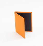 Orange & Brown Billfold Card Holder