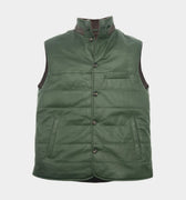 Petrol Leather Button-Up Gilet