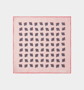 Pink Paisley Silk Handkerchief