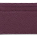 Purple Calf Leather Double Sided Card Holder