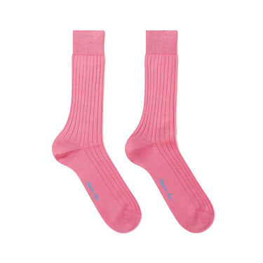 Short Plain Pink Cotton Socks