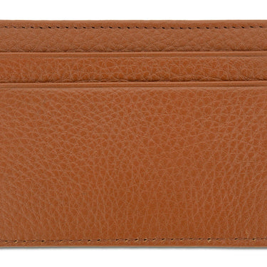 Tan Calf Leather Double Sided Card Holder