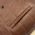 Terra Leather Button-Up Gilet