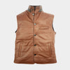 Terra Leather Button-Up Gilet