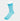 Turquoise & White Pin Dot Cotton Short Socks