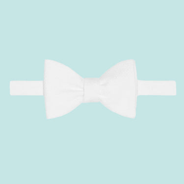 White Marcella Cotton Bow Tie